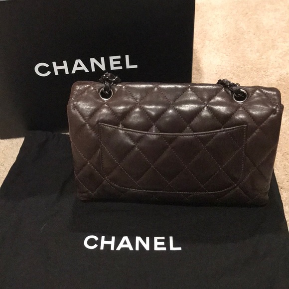 CHANEL Lambskin Quilted 3 Accordion Flap Brown - Picture 2 of 8